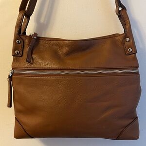 Fossil Brown Leather Shoulder Bag